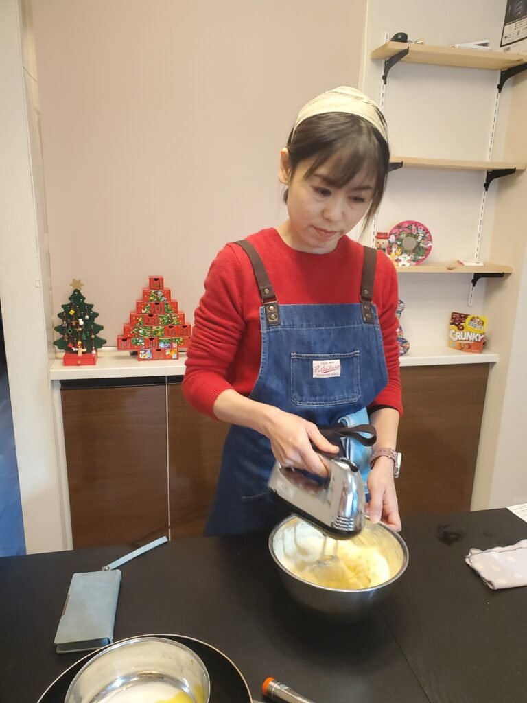 『親子で作ろう!米粉のブッシュドノエル』@Xmasオンラインクッキング